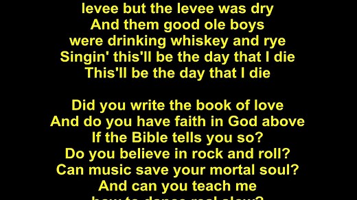 Don McLean – American Pie Lyrics