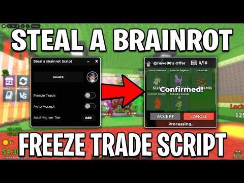 [🍀New] Steal A Brainrot Script - Trade Scam Script 2026 Work| UNDETECTED - NO BAN [NoKey]