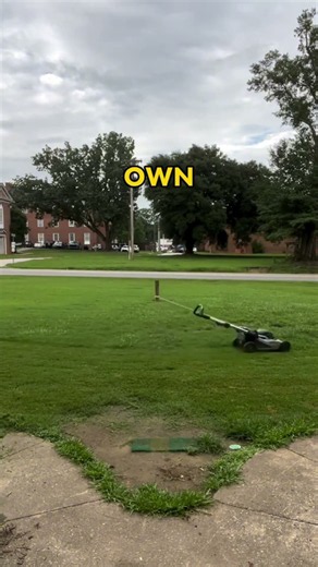 Genius way to mown your lawn