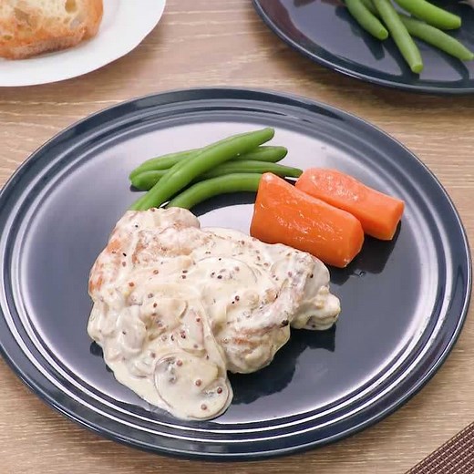 濃厚まろやか♪ マスタードクリームソースのチキンソテーのレシピ動画・作り方 | デリッシュキッチン