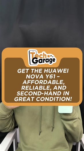 Score a great deal with a second-hand Huawei Nova Y61 – High quality, low price! #techgarage #secondhand #checkthisout