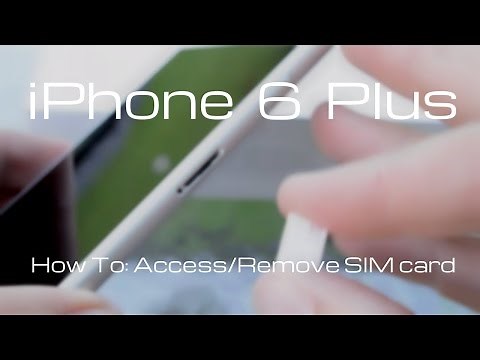 How to access and remove iPhone 6 Plus SIM card