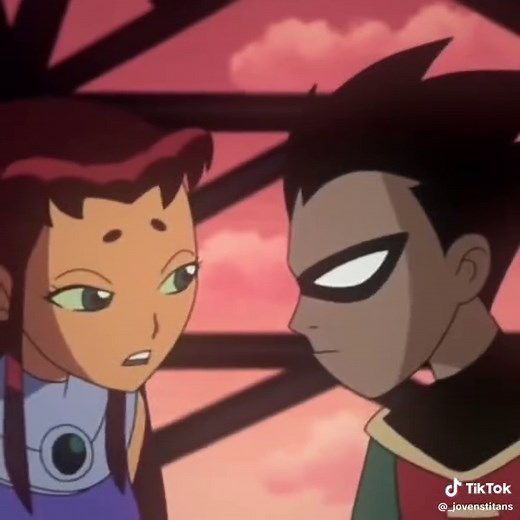 Robin and Starfire: Dynamic Moments in Teen Titans