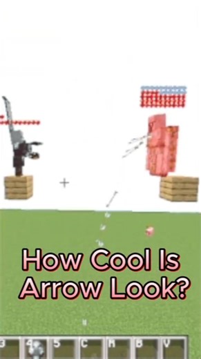 How Satisfying if arrow hit to iron golem ❤️ #minecraftserver #shorts #viralshorts #fyp #minecraft