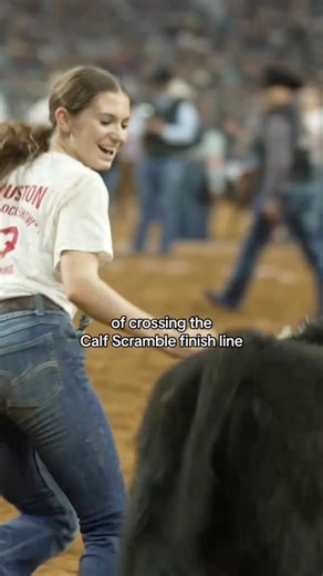 56 more days ‘til the nightly Calf Scramble begins 🐮 Each student who catches a calf will be awarded a certificate to purchase a registered beef heifer or market steer to show at the 2025 Houston Livestock Show and Rodeo. | RODEOHOUSTON