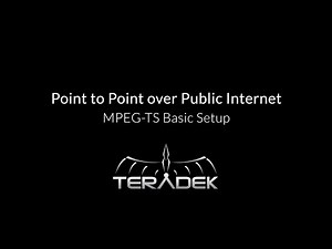 Cube - Point to Point over Public Internet: MPEG-TS Basic Setup