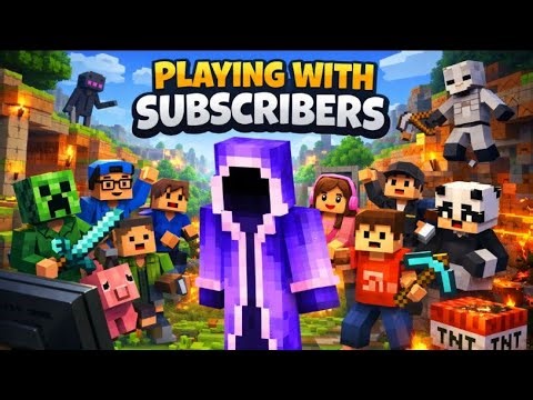 Minecraft Playing With Subscribers ❤️ | OP Fun & Chaos #minecraft #viral #shorts #live