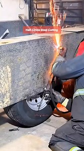 Half-Circle Steel Cutting #PlasmaCutter #MetalWorks | Nora Silvestre