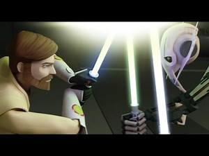 Clone Wars Utapau Unfinished Scene Animated Grievous vs Obi Wan