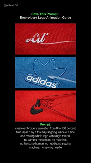 AI Embroidery Logo Animation Guide #ai #tutorial #breakdown #embroidery #logo