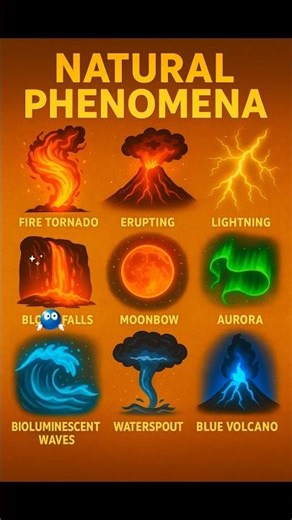 TYPES OF NATURAL PHENOMENA 🌈⚡ You Won’t Believe These Exist! #shortsvideo #sh