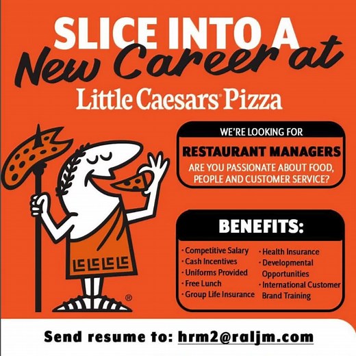 Restaurant Manager Job at Little Caesars Pizza