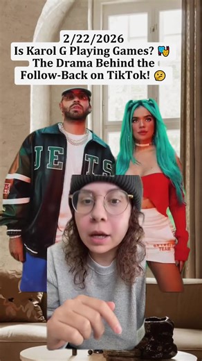 Is Karol G Playing Games? 🎭 The Drama Behind the Follow-Back on TikTok! 🤔 #karolg #relationshipdrama #celebritygossip #fyp #viral #tiktoktea #foryou #pov #tiktok #jaxxchismetalk #story #storytime #fypシ #breakup #feid