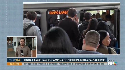 Passageiros da Linha Campo Largo - Campina do Siqueira reclamam de lotação dos ônibus