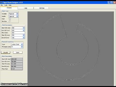 Screw Flight Development, how to develop a screw flight, screw flight calculation program