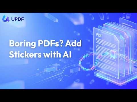 Boring PDFs? Add Stickers with AI