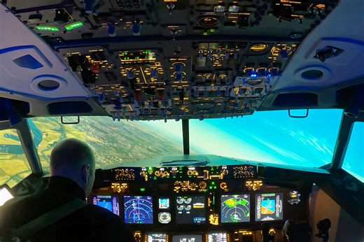 Aviation Enthusiast Builds Insane Boeing 737-8 Home Flight Simulator