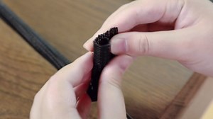 AGPTEK Cable Sleeve Cover, 2 Pack 5ft - 1.2 inch Desk Cord Organizer Cable Hider, Home Office Wire Management Computer TV Wire Loom Tubing, Pet Proof Cord Protector, from Cat Dog Chewing, Black