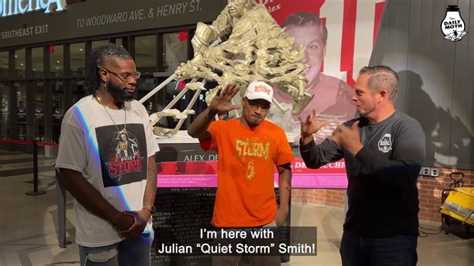 Here is an interview with Deaf boxer Julian “Quiet Storm” Smith after he defeated Shohjahon Ergashev at Little Caesars Arena in Detroit. Julian won by split decision and knocked down Ergashev twice in the earlier rounds. He withstood a late surge from his opponent and ended the fight with a W. Julian Smith improved his record to 9-2 while Ergashev suffered his second loss and dropped to 24-2. Transcript: www.dailymoth.com/blog/julian-quiet-storm-smith-wins-boxing-bout-in-detroit | The Daily Moth