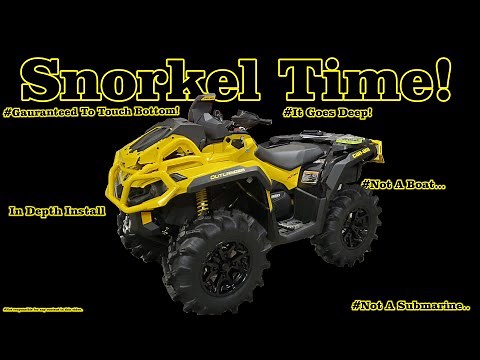 2021 Can-Am Outlander 850 XMR snorkel install In Depth