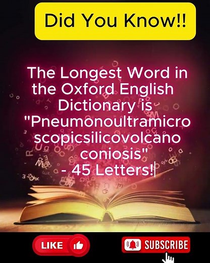 STEMPARK Science Fact 8: Did you know? The Longest word in the Oxford dictionary has 45 Letters!