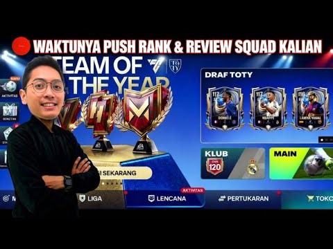 🔴 PUSH RANK PAGI TOTY & REVIEW SQUAD KALIAN🚀#fcmobile #fyp #fifamobile #live #shorts