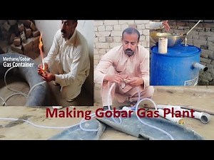 How to Make Biogas /Gobar/Methane Gas Plant at Home. Very Simple