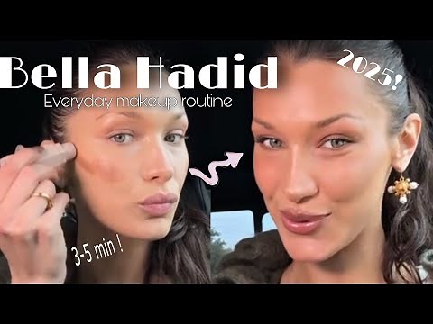 Bella Hadid- 5 minutes GRWM | supermodel Everyday 2025 makeup routine 💄 ✨