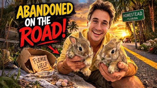 I rescued these tiny bunnies from the street!