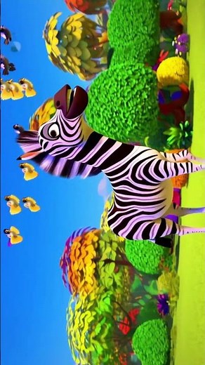 Hey Little Zebra – Cute & Funny Short Cartoon Video | Kids Trending Animal Animation 2025 #kids