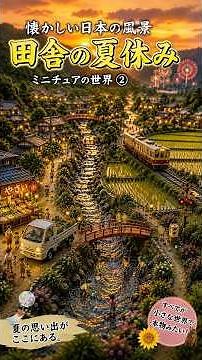 【田舎の夏休み】日本の風景ミニチュアの世界②