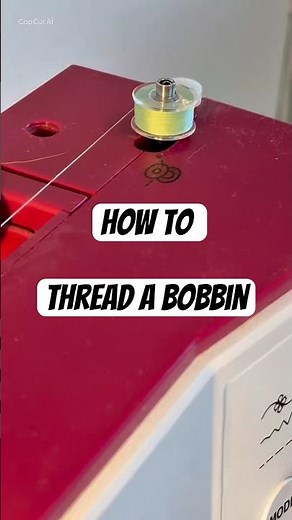 How to thread a bobbin on a Bernette Sew&Go 7 Sewing Machine #sewingforbeginners #sewingtutorial