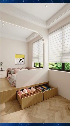 Smart Room Design with Dual Beds & Hidden Storage | Space-Saving Layout 2025 🛏️✨