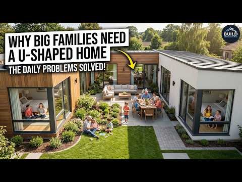 How This U-Shaped Home Design Solves Problems Big Families Face Every Day