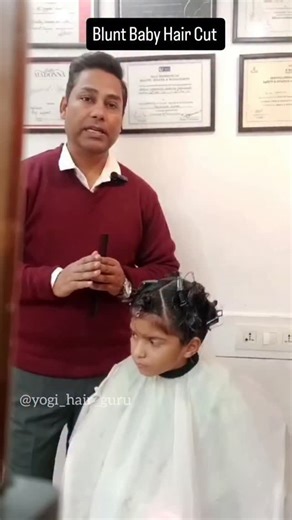 Rich n Rise Salon & Academy | Blunt Baby Hair Cut Tutorial ✂️✨ Clean lines, sharp finish & perfect balance 💇‍♀️ Step-by-step Blunt Baby Hair Cut tutorial for a neat,... | Instagram
