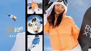 Send it like Chloe Kim in her new signature collection roxy.com | Roxy
