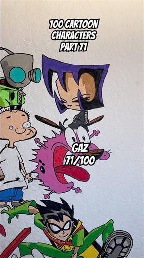 Drawing Gaz From Invader Zim #invaderzim #gaz #cartoondrawing #cartoonart #nostalgia