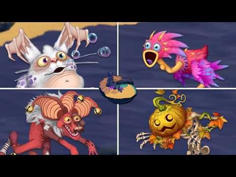 Wanderer Island Wave 6 - All Monster Sounds & Animations (My Singing Monsters: Dawn Of Fire)
