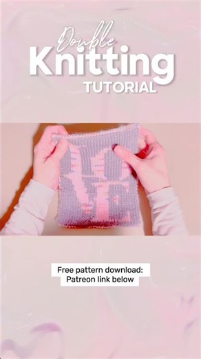 Double Knitting Tutorial | Double Color Knitting Patterns #knitthrwwtogether #knittingpattern #knit