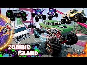 Monster Jam INSANE Zombie Island Adventure #18 | Racing, Freestyle, and High Speed Jumps