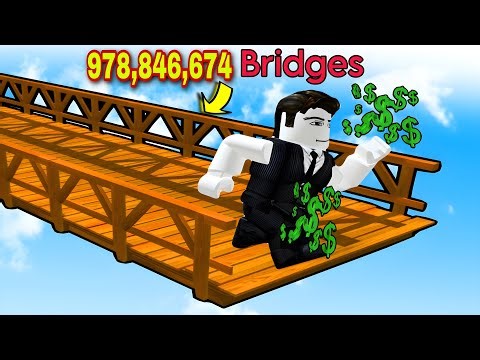Building From 1 Bridge To Longest Bridge in Roblox Speed Bridge Building 