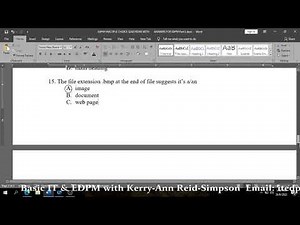 EDPM Multiple Choice Questions