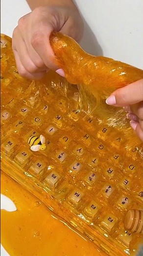 AI Honey Keyboard Slime ASMR 🍯