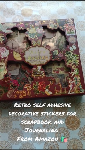 Retro Stickers from Amazon 🛍️ #amazon #journaling #haul #trending #stationery #aesthetic #cute