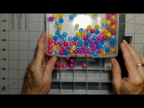 Organizing round beads/ Pink, Blue, Purple, Yellow, Green