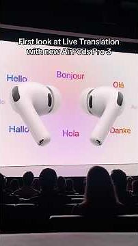 AirPods Pro 3 Live Translation Feature #airpodspro3