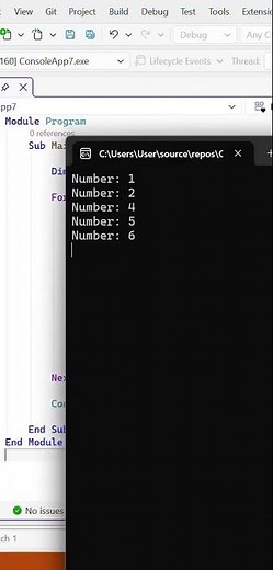 VB Net Loops example 1