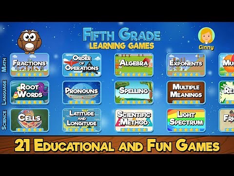 Fifth Grade Learning Games - App Preview (2021)