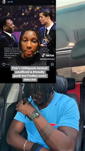 75 reactions · 8 comments | Pele’s 1000goals include unofficial & friendly goals but Puskas assist does not….. if Puskas’s 404 assists counts then Pele’s 1000goals counts. #BamiVAR #fyp #messi #ronaldo #pele | Bami Var | Facebook