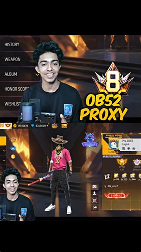 D2K ARMY on Instagram: "Prime 8 Acc Free 🔥 OB52 Proxy Server link in Bio Comment proxy 💬 #freefiremalayalam #gamingreels #malayalamreels #freefirereels #trendingreels"